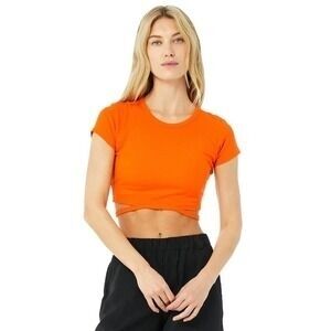 Alo Halo Orange Women's Crop Top
